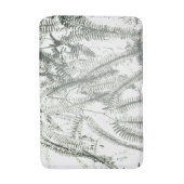 Tapis De Bain Élégant motif de fougères vert clair mat (Devant (Vertical))