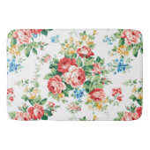 Tapis De Bain Elégant motif floral avec élément de design Rose (Devant)