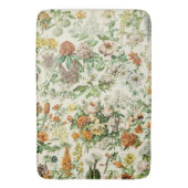Tapis De Bain Élégant Motif Floral Fleurs Botaniques (devant Vertical)