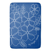 Tapis De Bain Élégant motif simple fleurs d'été (devant Vertical)