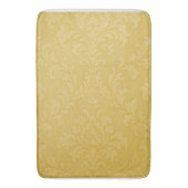 Tapis De Bain Élégant or clair baroque Damas (devant Vertical)
