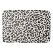 Tapis De Bain Élégant Parties scintillant d'or Motif Leopard (Devant)