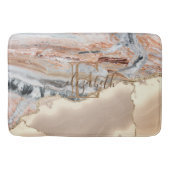 Tapis De Bain Élégant Parties scintillant or élégant en marbre p (Devant)