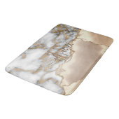 Tapis De Bain Élégant Parties scintillant or élégant Monogramme  (Angle)