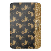 Tapis De Bain Elégant Parties scintillant or Flamingo Pattern Sp (devant Vertical)