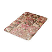 Tapis De Bain Elegant Pink Christmas Patchwork Blanket (Angle)