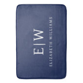 Tapis De Bain Élégant professionnel simple Monogramme minimalist (devant Vertical)