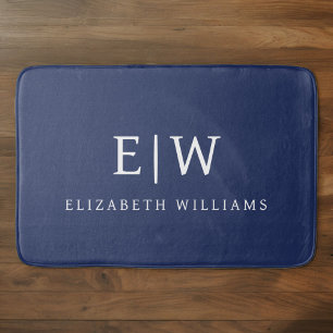 Tapis De Bain Élégant professionnel simple Monogramme minimalist