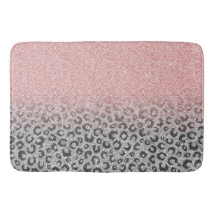 Tapis De Bain Élégant Rose Gold Parties scintillant Empreinte de