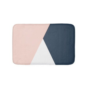 Tapis De Bain Élégant rougissent les triangles géométriques