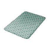Tapis De Bain Elegant Sage Green Geometric Pattern (Angle)