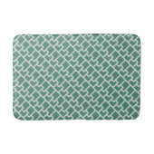 Tapis De Bain Elegant Sage Green Geometric Pattern (Devant)