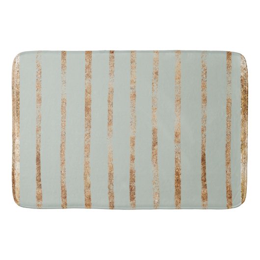 Tapis De Bain Elégant Sage Green Gold (Devant)
