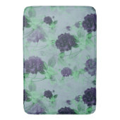 Tapis De Bain Elégant Shabby Chic Blue Rose Illustration (devant Vertical)