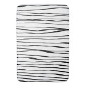Tapis De Bain Élégant Simple Ligne Moderne Art Noir et Blanc (devant Vertical)