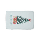 Tapis De Bain Elegant Snowy Christmas Tree (Devant)