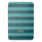 Tapis De Bain Elégant Turquoise tendance (devant Vertical)