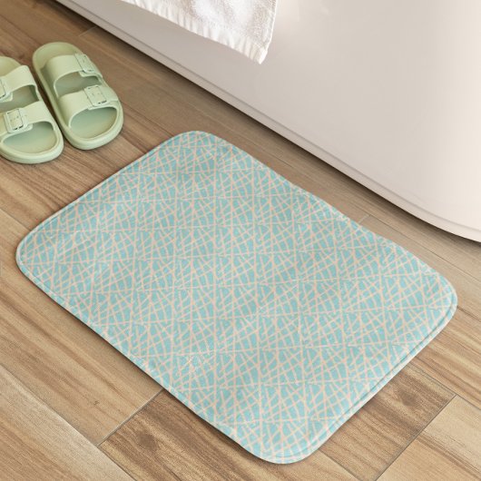 Tapis De Bain Élégant vert Abstrait