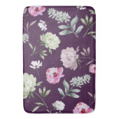 Tapis De Bain Élégant violet floral (devant Vertical)