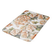 Tapis De Bain Elégante aquarelle blanche vert orange boho (Angle)