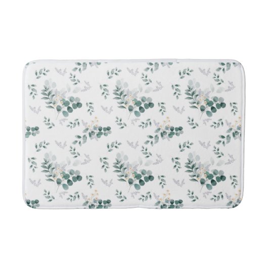 Tapis De Bain Elégante aquarelle eucalyptus (Devant)