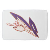 Tapis De Bain Elégante aquarelle Rose Imprimer (Devant)