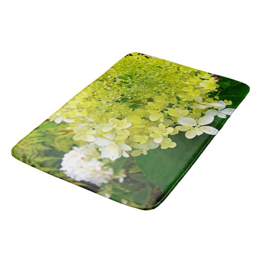 Tapis De Bain Élégante Chartreuse Vert Limelight Hydrangea (Angle)