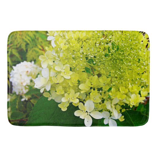 Tapis De Bain Élégante Chartreuse Vert Limelight Hydrangea (Devant)