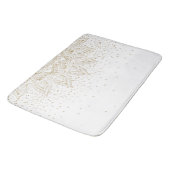 Tapis De Bain Elégante conception de points Mandala Or (Angle)