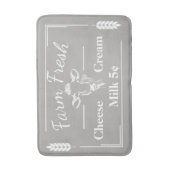 Tapis De Bain Élégante ferme de vache laitière Taupe (Devant (Vertical))