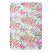 Tapis De Bain Elégante Fleurs D'Aquarelle Romantique À L'Ombre D (devant Vertical)