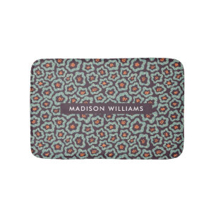 Tapis De Bain Elégante Fleurs élégantes Minimaliste Mat Bain