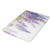 Tapis De Bain Elégante glycine d'aquarelle violette florale (Angle)
