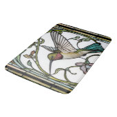 Tapis De Bain Élégante illustration de colibri botanique boho ch (Angle)