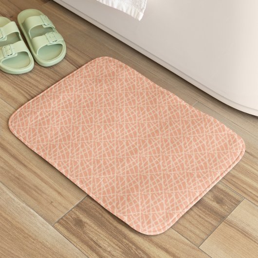Tapis De Bain Élégante pêche Abstraite