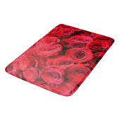 Tapis De Bain Élégante rose rouge fleurs rouges rouge floral rou (Angle)