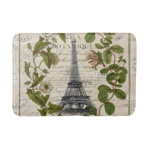 Tapis De Bain Elégante tour de eiffel feuille paris de lierre bo