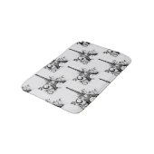 Tapis De Bain Elégante Tour Eiffel Paris Noir Blanc (Angle)