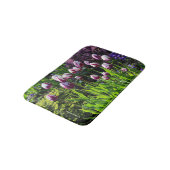 Tapis De Bain Élégante Tulipes à drapeau triomphal blanc violet (Angle)