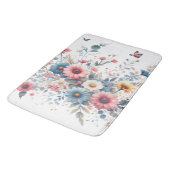 Tapis De Bain Élégantes fleurs florales (Angle)