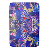 Tapis De Bain Éléments abstraits bleus mignons (devant Vertical)