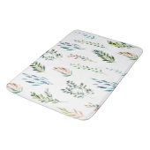 Tapis De Bain Éléments de congé d'aquarelle tendance (Angle)