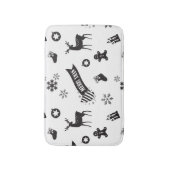 Tapis De Bain Éléments de Noël (Devant (Vertical))