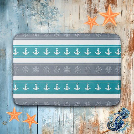 Tapis De Bain Éléments nautiques du bateau Motif