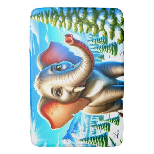 Tapis De Bain Eléphant (devant Vertical)