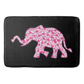 Tapis De Bain Eléphant composé de Coeurs roses (Devant)