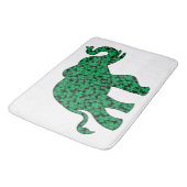 Tapis De Bain Eléphant composé de Shamrocks (Angle)