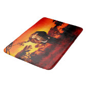 Tapis De Bain Éléphant de coucher du soleil (Angle)