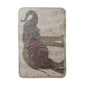 Tapis De Bain Éléphant de tribal de zen (Devant (Vertical))