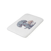 Tapis De Bain Eléphant mignon et chien (Angle)